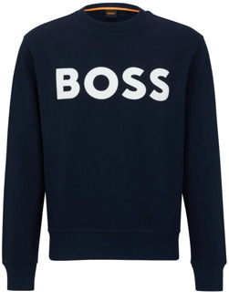 Hugo Boss Blauwe Sweatshirt met Lange Mouwen Hugo Boss , Blue , Heren - Xl,L,M,S