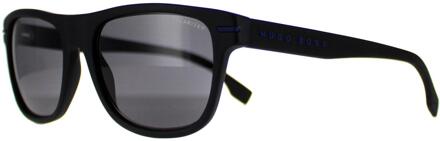 Hugo Boss BOSS 1322/S 0VK M9 mat zwart blauw grijs gepolariseerde zonnebril