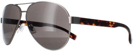 Hugo Boss BOSS 1560/O/S R81 mat ruthenium grijs bruin zonnebril