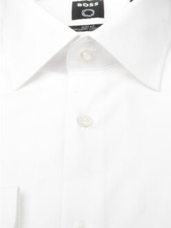 Hugo Boss Boss men business (black) business hemd lange mouw h-hank 10219212 50469345/100 Wit - 43 (XL)