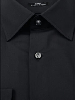 Hugo Boss Boss men business (black) business hemd lange mouw h-hank-kent 10219212 50469345/001 - maat 42 (L) Zwart