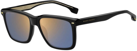Hugo Boss Boss Sunglasses Black/Brown Blue Shaded Hugo Boss , Black , Heren - 55 MM