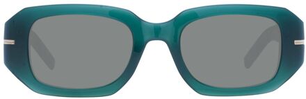 Hugo Boss Boss Vierkante Zonnebril Groenblauw - One Size