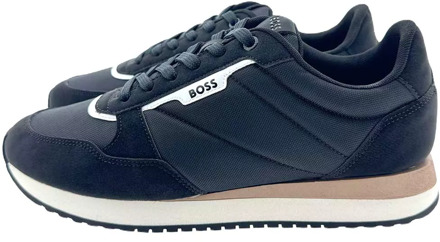 Hugo Boss Bosstraat Sneakers voor Mannen Hugo Boss , Black , Heren - 43 Eu,42 Eu,41 Eu,44 Eu,46 EU