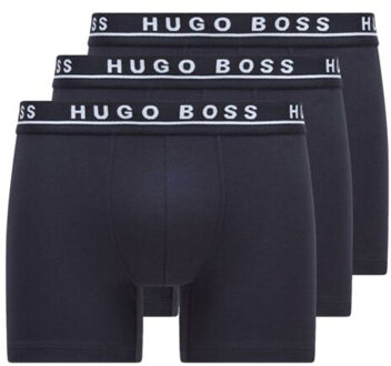 Hugo Boss Boxershort cotton stretch 3-pack donkerblauw