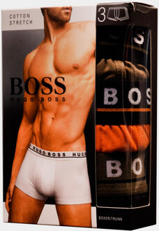 Hugo Boss Boxershorts 3-pack oranje-groen-zwart - XL