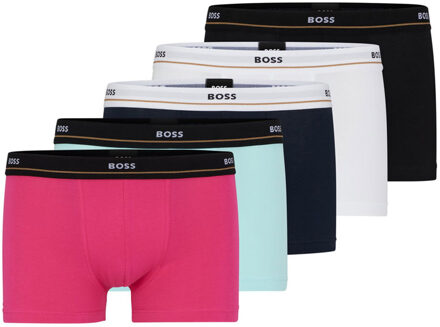 Hugo Boss boxershorts 5-pack multi color Roze - XL