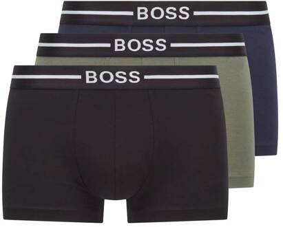 Hugo Boss boxershorts groen-zwart-blauw 3-pack - XXL