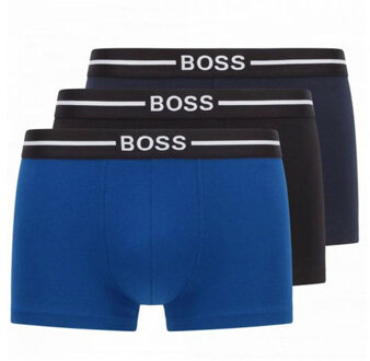 Hugo Boss Boxershorts met logoband in 3-pack Donkerblauw - XXL