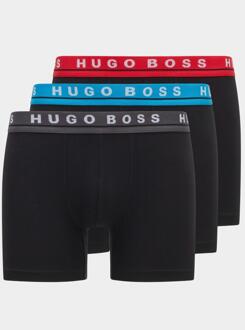 Hugo Boss Boxershorts met logoband in 3-pack Donkerblauw