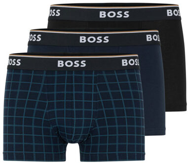 Hugo Boss boxershorts power 3-pack blauw-zwart - XL