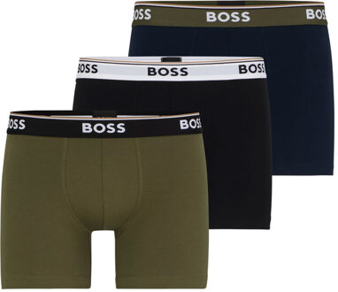 Hugo Boss boxershorts Power 3-pack groen-blauw - M