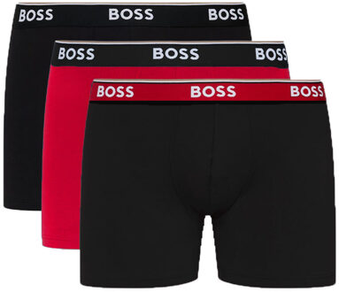 Hugo Boss boxershorts Power 3-pack rood-zwart - M
