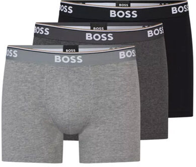 Hugo Boss boxershorts Power 3-pack zwart-antraciet-grijs - XL