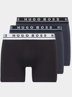 Hugo Boss boxershorts zwart-blauw 3-pack - XL