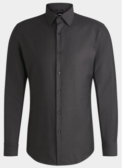 Hugo Boss Business hemd lange mouw h-hank-kent-c1-214 10248773 0 50527231/021 - maat 39 (M) Grijs