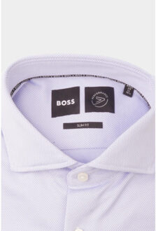 Hugo Boss Business hemd lange mouw p-hank-spread-c1-222 102882 50473312/450 Blauw - 37 (S)