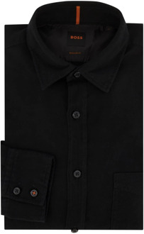 Hugo Boss Casual Zwart Overhemd Hugo Boss , Black , Heren - S