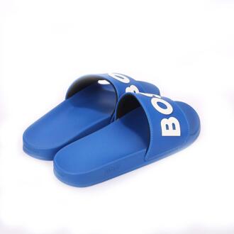 Hugo Boss Dames/Dames Kirk Logo Sliders (Blauw) - maat