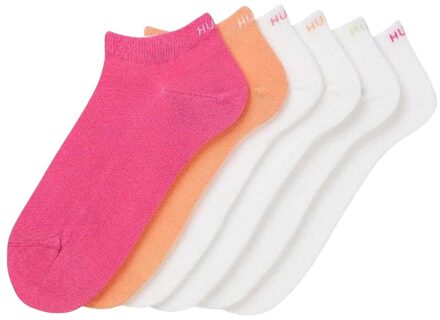Hugo Boss Dames Enkelsokken (Set van 6) (Veelkleurig) - maat EU 36-39 Groen