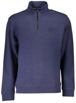 Hugo Boss Donkerblauwe Coltrui met Rits Hugo Boss , Blue , Heren - L,S