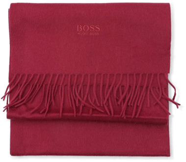 Hugo Boss Donkerrode Cashmere Sjaal Hugo Boss , Red , Unisex - ONE Size