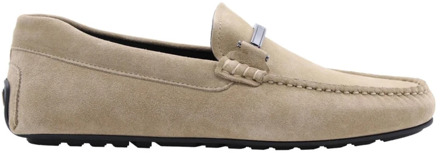 Hugo Boss Esmond Mocassin Schoenen Hugo Boss , Beige , Heren - 44 Eu,41 EU