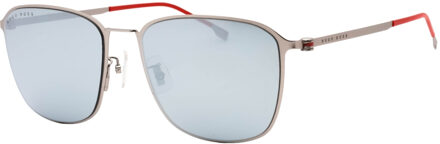 Hugo Boss Extra White ML Lens Mat Ruthenium Zilver Zonnebril