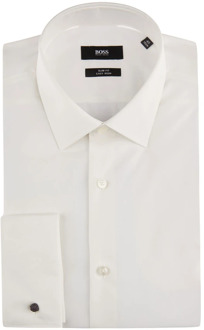 Hugo Boss Formal Shirts Hugo Boss , White , Heren - 4XL