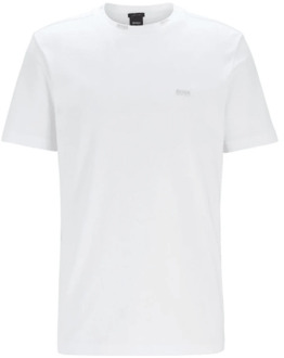 Hugo Boss Gouden Logo T-Shirt voor Heren Hugo Boss , White , Heren - S