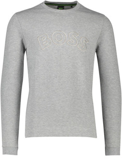 Hugo Boss Grijze Ronde Hals Sweater Hugo Boss , Gray , Heren - 2Xl,Xl,4Xl,3Xl