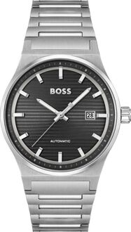 Hugo Boss Grijze RVS Dress Watch Grijs - One Size