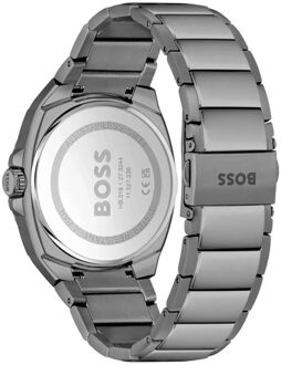 Hugo Boss Grijze RVS Dress Watch Grijs - One Size