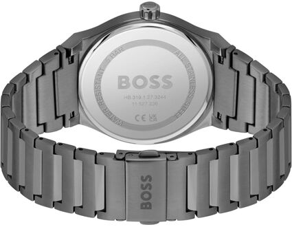 Hugo Boss Grijze RVS Dress Watch Grijs - One Size