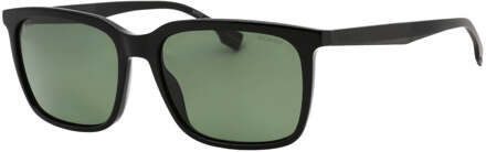 Hugo Boss groene gepolariseerde lens zwarte zonnebril