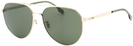 Hugo Boss Groene Lens Gouden Zonnebril - One Size