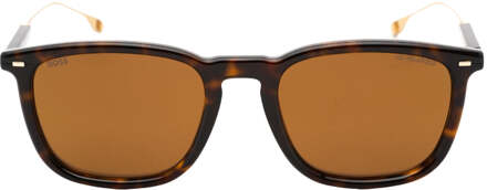 Hugo Boss Havana Brown zonnebril met bruine glazen