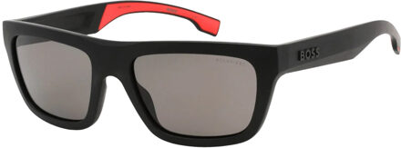 Hugo Boss Heren 1450/S 0003 M9 Gepolariseerde Zonnebril (Mat zwart/grijs) - maat