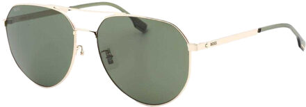 Hugo Boss Heren 1473 0J5G Pilotenzonnebril (Groen/Goud)