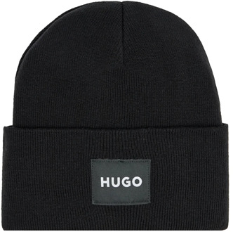 Hugo Boss Heren Beanie Muts Hugo Boss , Black , Heren - ONE Size