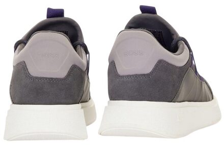 Hugo Boss Heren Bulton Leren Hardloopschoenen (Grijs) - EU 39/ UK 6