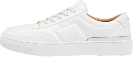 Hugo Boss Heren Gary Leren Tennistrainers (Wit) - EU 39/ UK 6