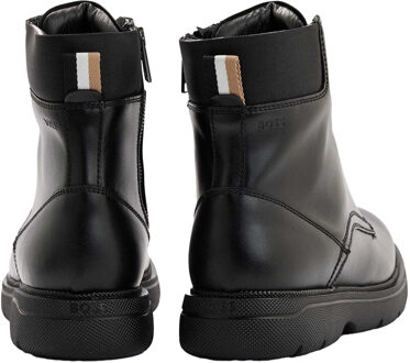 Hugo Boss Heren Jacob Leren Enkellaarsjes (Zwart) - EU 39/ UK 6