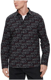 Hugo Boss Heren Overhemd Lange Mouwen - Tijdloos Design, Hoge Kwaliteit Hugo Boss , Black , Heren - Xl,M,Xs