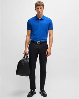 Hugo Boss Heren Pallas Katoenen Poloshirt (Blauw) - maat 3XL