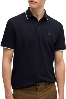 Hugo Boss Heren Polo Shirt Navy Blauw Hugo Boss , Blue , Heren - M,S