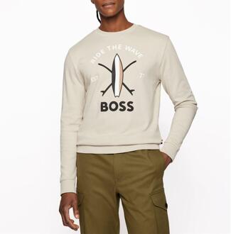 Hugo Boss Heren Savin Sweatshirt (Beige)