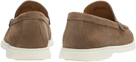 Hugo Boss Heren Sienne Suede Loafers (Beige) - maat