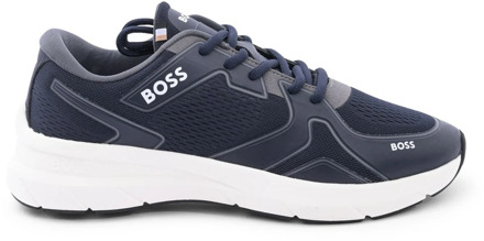 Hugo Boss Heren Sneakers Donkerblauw Hugo Boss , Blue , Heren - 42 Eu,39 Eu,41 Eu,44 Eu,43 Eu,46 EU