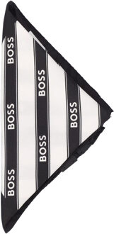 Hugo Boss Heren Zakdoek met Repeat-logo (Zwart)